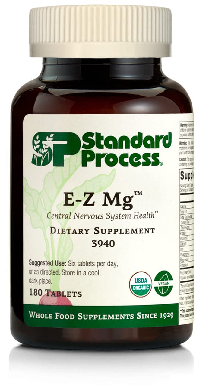 Standard Process E-Z Mg – Plant-Based Magnesium Support (180 Tablets)