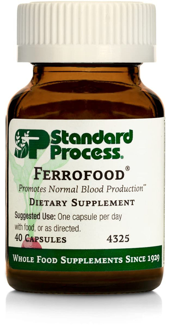Standard Process Ferrofood – Daily Iron & Wellness Support (40 Capsules)