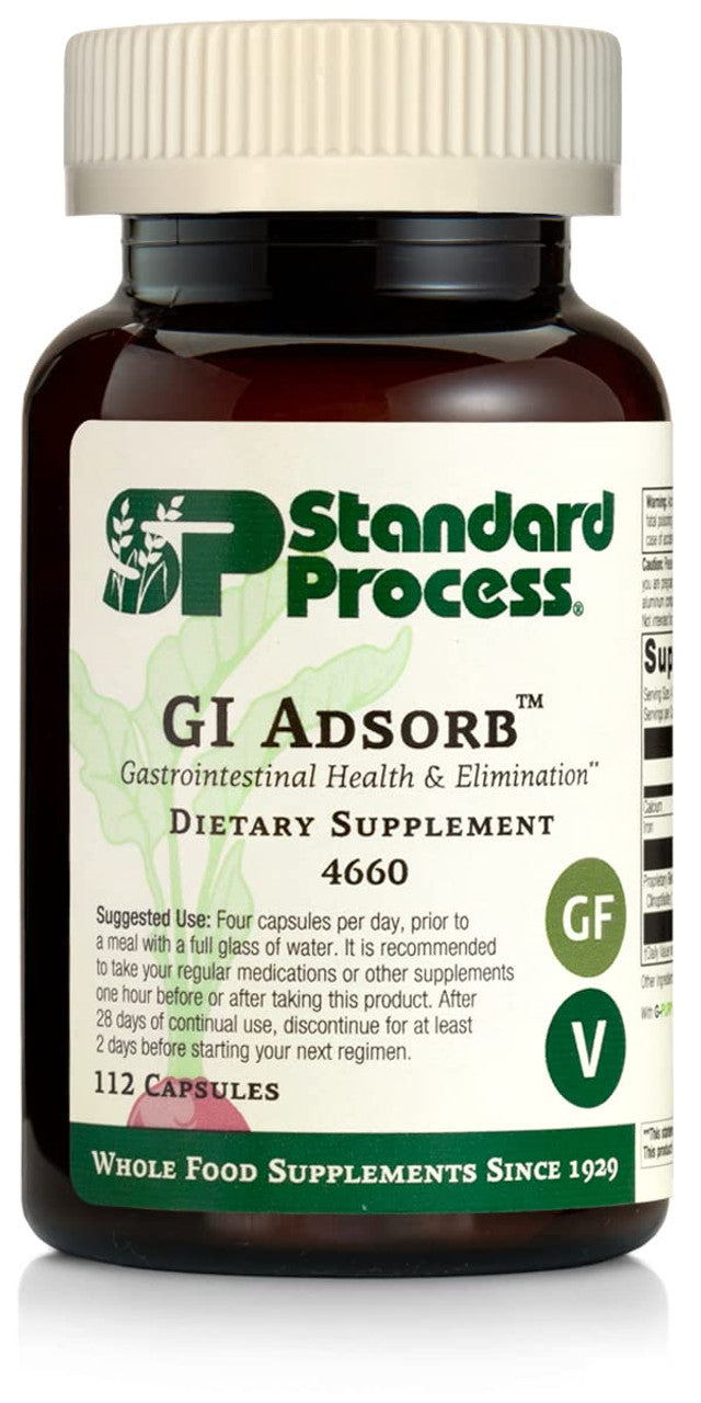 Standard Process GI Adsorb – Digestive Wellness & Elimination Support (112 Capsules)