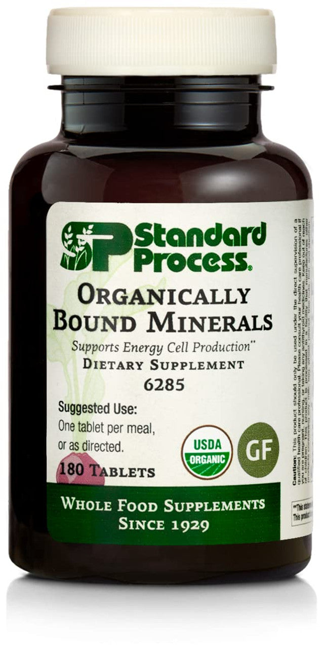 Standard Process Organically Bound Minerals – Daily Mineral Support (180 Tablets)