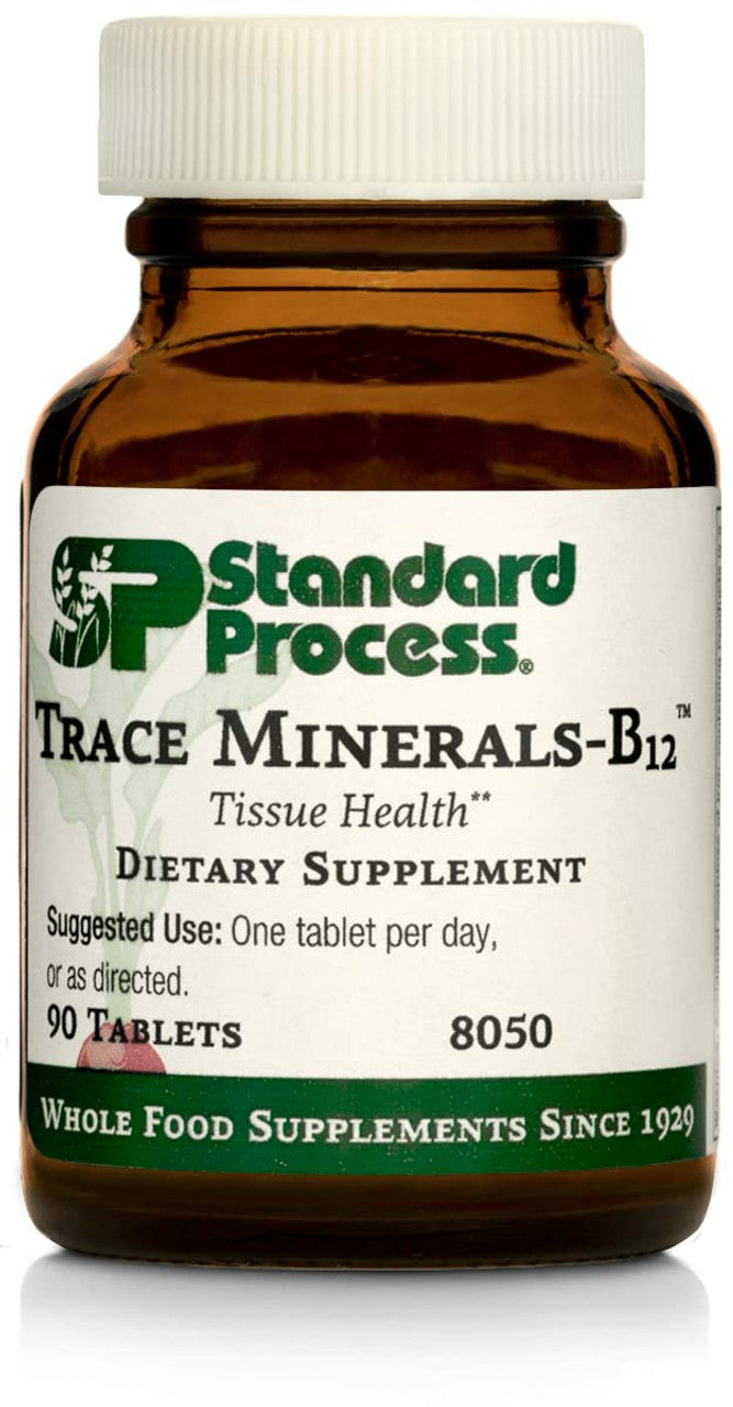 Standard Process Trace Minerals-B12 – Daily Mineral & Wellness Support (90 Tablets)