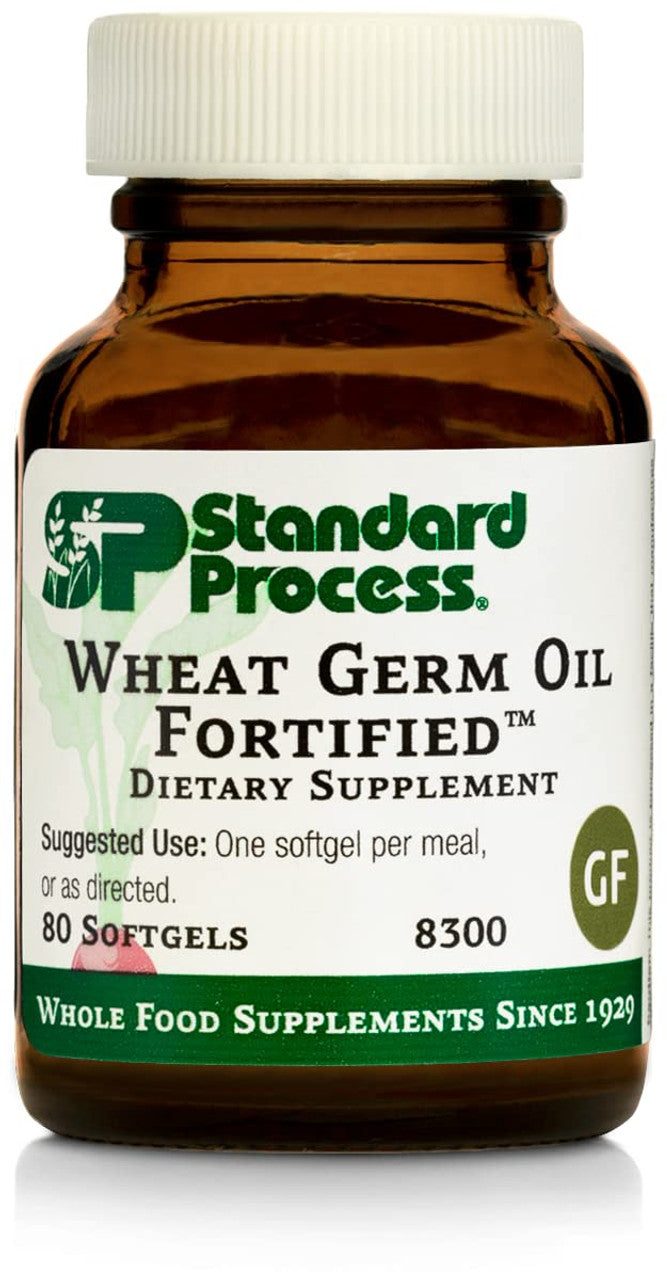 Standard Process Wheat Germ Oil Fortified – Daily Antioxidant & Wellness Support (80 Softgels)