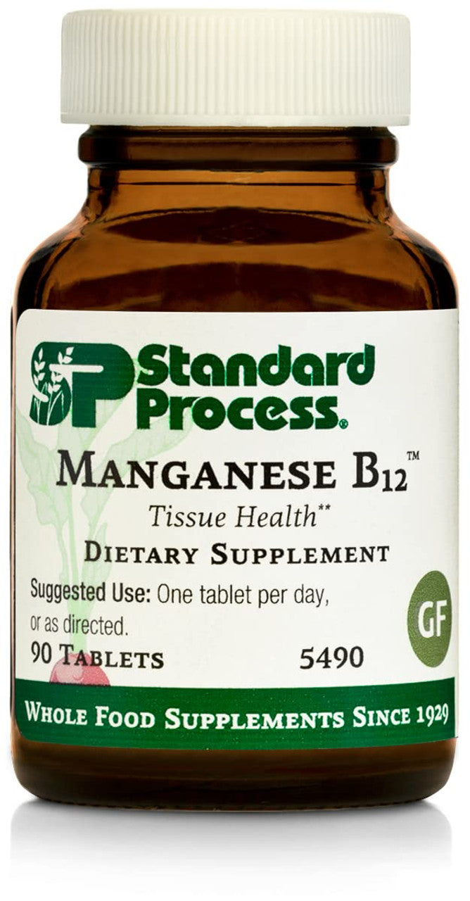 Standard Process Manganese B12 – Daily Wellness & Nutrient Support (90 Tablets)