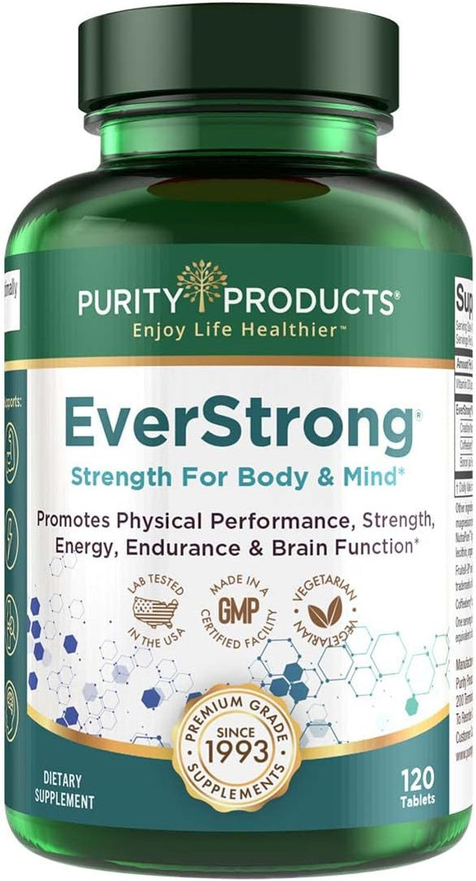 Purity Products EverStrong Creatine & Energy Support (120 Capsules)