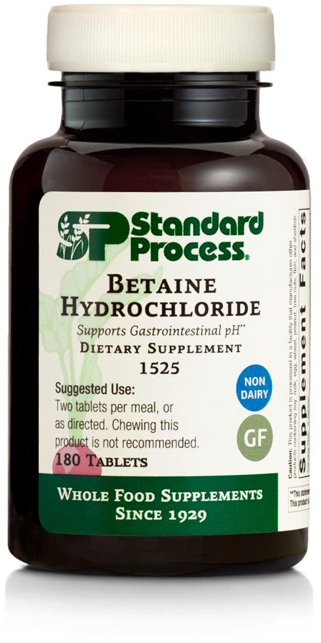 Standard Process Betaine Hydrochloride Digestive Support – 180 Tablets