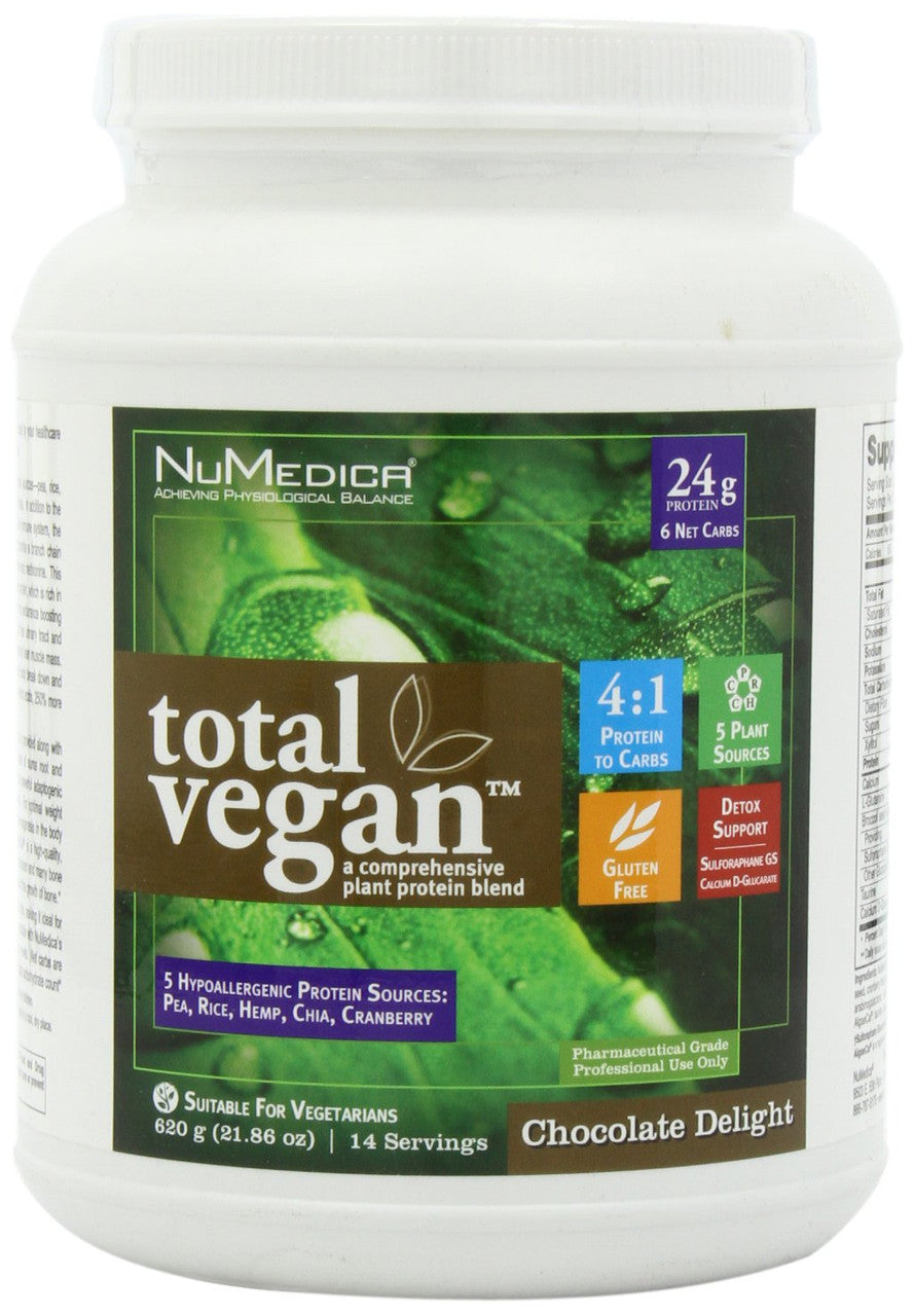 NuMedica Total Vegan Chocolate Delight – 21.86 oz / 14 Servings