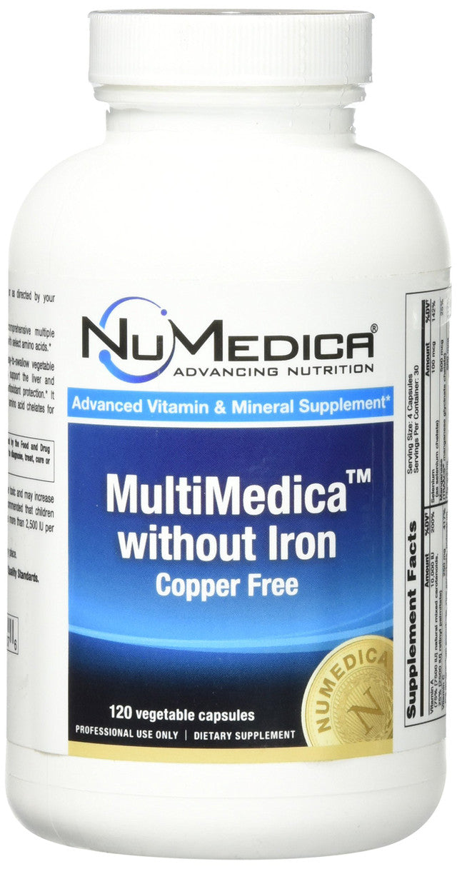 NuMedica MultiMedica Without Iron – 120 Vegetable Capsules