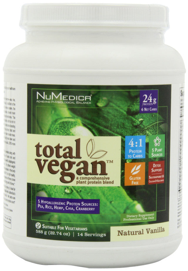 NuMedica Total Vegan Vanilla – 20.74 oz / 14 Servings