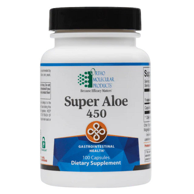 Ortho Molecular Super Aloe 450 mg Digestive & Regularity Support (100 Capsules)
